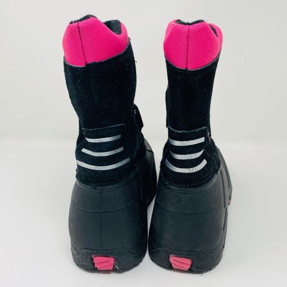 Totes Girls Waterproof Suede Rubber Boots - Picture 3 of 6